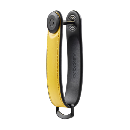Orbitkey - Hybrid-Schlüsselanhänger aus Leder - Farbe Solargelb