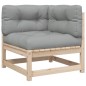 vidaXL 3-tlg. Garten-Sofagarnitur mit Kissen Massivholz Kiefer vidaXL 3-tlg. Garten-Sofagarnitur mit Kissen Massivholz Kiefer