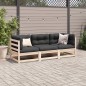 vidaXL 3-tlg. Garten-Sofagarnitur Massivholz Kiefer vidaXL 3-tlg. Garten-Sofagarnitur Massivholz Kiefer
