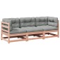 vidaXL 3-tlg. Garten-Sofagarnitur mit Kissen Massivholz Douglasie vidaXL 3-tlg. Garten-Sofagarnitur mit Kissen Massivholz Douglasie