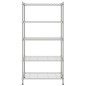 vidaXL Lagerregal mit 5 Böden 90x35x180 cm Chrom 250 kg vidaXL Lagerregal mit 5 Böden 90x35x180 cm Chrom 250 kg