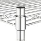 vidaXL Lagerregal mit 5 Böden 90x35x180 cm Chrom 250 kg vidaXL Lagerregal mit 5 Böden 90x35x180 cm Chrom 250 kg