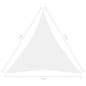 vidaXL Sonnensegel Oxford-Gewebe Dreieckig 3x3x3 m Weiß vidaXL Sonnensegel Oxford-Gewebe Dreieckig 3x3x3 m Weiß