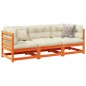 vidaXL 3-tlg. Garten-Sofagarnitur Wachsbraun Massivholz Kiefer vidaXL 3-tlg. Garten-Sofagarnitur Wachsbraun Massivholz Kiefer