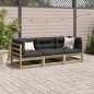 vidaXL 3-tlg. Garten-Sofagarnitur Kiefernholz Imprägniert vidaXL 3-tlg. Garten-Sofagarnitur Kiefernholz Imprägniert