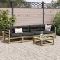 vidaXL 5-tlg. Garten-Sofagarnitur mit Kissen Kiefernholz Imprägniert vidaXL 5-tlg. Garten-Sofagarnitur mit Kissen Kiefernholz Imprägniert