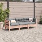 vidaXL 3-tlg. Garten-Sofagarnitur mit Kissen Massivholz Douglasie vidaXL 3-tlg. Garten-Sofagarnitur mit Kissen Massivholz Douglasie