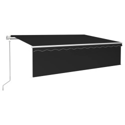 vidaXL Markise Automatisch Einziehbar mit Volant 6x3 m Anthrazit