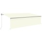 vidaXL Markise Automatisch mit Rollo LED Windsensor 5x3 m Creme vidaXL Markise Automatisch mit Rollo LED Windsensor 5x3 m Creme