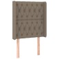 vidaXL Boxspringbett mit Matratze & LED Taupe 80x200 cm Stoff vidaXL Boxspringbett mit Matratze & LED Taupe 80x200 cm Stoff