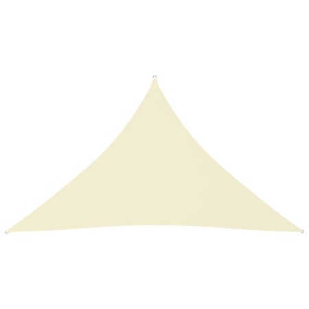 vidaXL Sonnensegel Oxford-Gewebe Dreieckig 3x3x4,24 m Creme