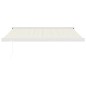vidaXL Markise Einziehbar Creme 3x2,5 m Stoff und Aluminium vidaXL Markise Einziehbar Creme 3x2,5 m Stoff und Aluminium
