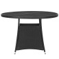 vidaXL 7-tlg. Garten-Essgruppe Poly Rattan Schwarz vidaXL 7-tlg. Garten-Essgruppe Poly Rattan Schwarz
