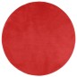 vidaXL Teppich OVIEDO Kurzflor Rot Ø 240 cm vidaXL Teppich OVIEDO Kurzflor Rot Ø 240 cm