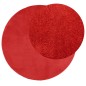 vidaXL Teppich OVIEDO Kurzflor Rot Ø 240 cm vidaXL Teppich OVIEDO Kurzflor Rot Ø 240 cm