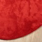 vidaXL Teppich OVIEDO Kurzflor Rot Ø 240 cm vidaXL Teppich OVIEDO Kurzflor Rot Ø 240 cm