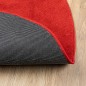 vidaXL Teppich OVIEDO Kurzflor Rot Ø 240 cm vidaXL Teppich OVIEDO Kurzflor Rot Ø 240 cm