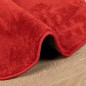 vidaXL Teppich OVIEDO Kurzflor Rot Ø 240 cm vidaXL Teppich OVIEDO Kurzflor Rot Ø 240 cm