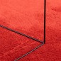 vidaXL Teppich OVIEDO Kurzflor Rot Ø 240 cm vidaXL Teppich OVIEDO Kurzflor Rot Ø 240 cm