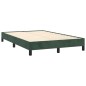 vidaXL Boxspringbett mit Matratze & LED Dunkelgrün 120x190 cm Samt vidaXL Boxspringbett mit Matratze & LED Dunkelgrün 120x190 cm Samt