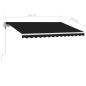vidaXL Standmarkise Automatisch 350x250 cm Anthrazit vidaXL Standmarkise Automatisch 350x250 cm Anthrazit