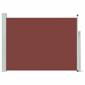 vidaXL Seitenmarkise Ausziehbar 117x500 cm Braun