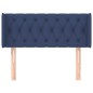 vidaXL Kopfteil mit Ohren Blau 103x16x78/88 cm Stoff