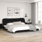 vidaXL Bettgestell mit LED Schwarz 200x200 cm Kunstleder vidaXL Bettgestell mit LED Schwarz 200x200 cm Kunstleder