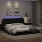 vidaXL Bettgestell mit LED Schwarz 180x200 cm Kunstleder vidaXL Bettgestell mit LED Schwarz 180x200 cm Kunstleder