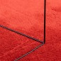 vidaXL Teppich OVIEDO Kurzflor Rot Ø 280 cm vidaXL Teppich OVIEDO Kurzflor Rot Ø 280 cm