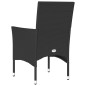 vidaXL Gartenstühle mit Kissen 2 Stk. Schwarz Poly Rattan vidaXL Gartenstühle mit Kissen 2 Stk. Schwarz Poly Rattan