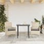 vidaXL Gartenstühle mit Kissen 2 Stk. Hellgrau Poly Rattan vidaXL Gartenstühle mit Kissen 2 Stk. Hellgrau Poly Rattan