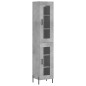 Highboard Betongrau 34,5x34x180 cm Holzwerkstoff Highboard Betongrau 34,5x34x180 cm Holzwerkstoff