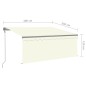 Gelenkarmmarkise Automatisch mit Jalousie 3x2,5 m Creme Gelenkarmmarkise Automatisch mit Jalousie 3x2,5 m Creme