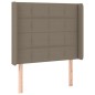 vidaXL Boxspringbett mit Matratze & LED Taupe 80x200 cm Stoff vidaXL Boxspringbett mit Matratze & LED Taupe 80x200 cm Stoff