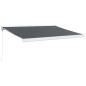 vidaXL Markise Einziehbar Anthrazit 3x2,5 m Stoff und Aluminium vidaXL Markise Einziehbar Anthrazit 3x2,5 m Stoff und Aluminium