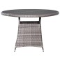 vidaXL 7-tlg. Garten-Essgruppe Poly Rattan Anthrazit und Grau vidaXL 7-tlg. Garten-Essgruppe Poly Rattan Anthrazit und Grau