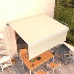 Gelenkarmmarkise Automatisch mit Jalousie 4,5x3 m Creme
