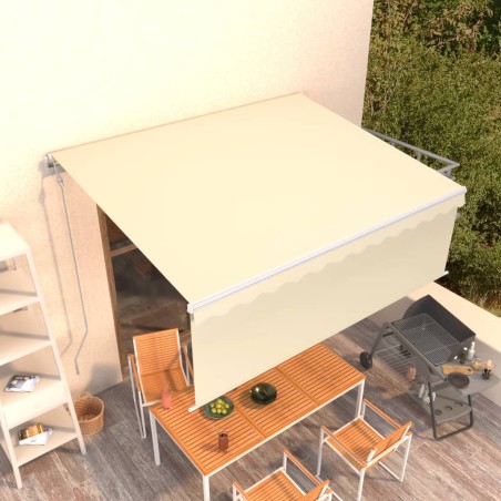Gelenkarmmarkise Automatisch mit Jalousie 4,5x3 m Creme