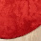 vidaXL Teppich OVIEDO Kurzflor Rot Ø 100 cm vidaXL Teppich OVIEDO Kurzflor Rot Ø 100 cm