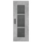 Highboard Betongrau 34,5x34x180 cm Holzwerkstoff Highboard Betongrau 34,5x34x180 cm Holzwerkstoff