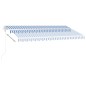 Standmarkise Automatisch 400x300 cm Blau/Weiß Standmarkise Automatisch 400x300 cm Blau/Weiß