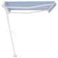Standmarkise Automatisch 400x300 cm Blau/Weiß Standmarkise Automatisch 400x300 cm Blau/Weiß
