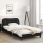 vidaXL Bettgestell mit LED Schwarz 100x200 cm Kunstleder vidaXL Bettgestell mit LED Schwarz 100x200 cm Kunstleder