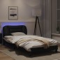 vidaXL Bettgestell mit LED Schwarz und Weiß 100x200 cm Kunstleder vidaXL Bettgestell mit LED Schwarz und Weiß 100x200 cm Kunstleder