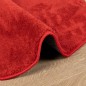 vidaXL Teppich OVIEDO Kurzflor Rot Ø 120 cm vidaXL Teppich OVIEDO Kurzflor Rot Ø 120 cm