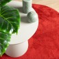 vidaXL Teppich OVIEDO Kurzflor Rot Ø 120 cm vidaXL Teppich OVIEDO Kurzflor Rot Ø 120 cm
