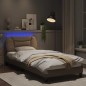 vidaXL Bettgestell mit LED Cappuccino-Braun 80x200 cm Kunstleder vidaXL Bettgestell mit LED Cappuccino-Braun 80x200 cm Kunstleder