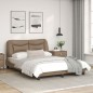 vidaXL Bettgestell mit LED Cappuccino-Braun 120x200 cm Kunstleder vidaXL Bettgestell mit LED Cappuccino-Braun 120x200 cm Kunstleder