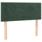 vidaXL Boxspringbett mit Matratze & LED Dunkelgrün 100x200 cm Samt vidaXL Boxspringbett mit Matratze & LED Dunkelgrün 100x200 cm Samt